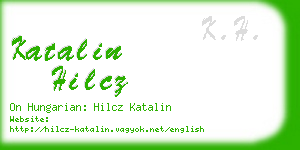 katalin hilcz business card